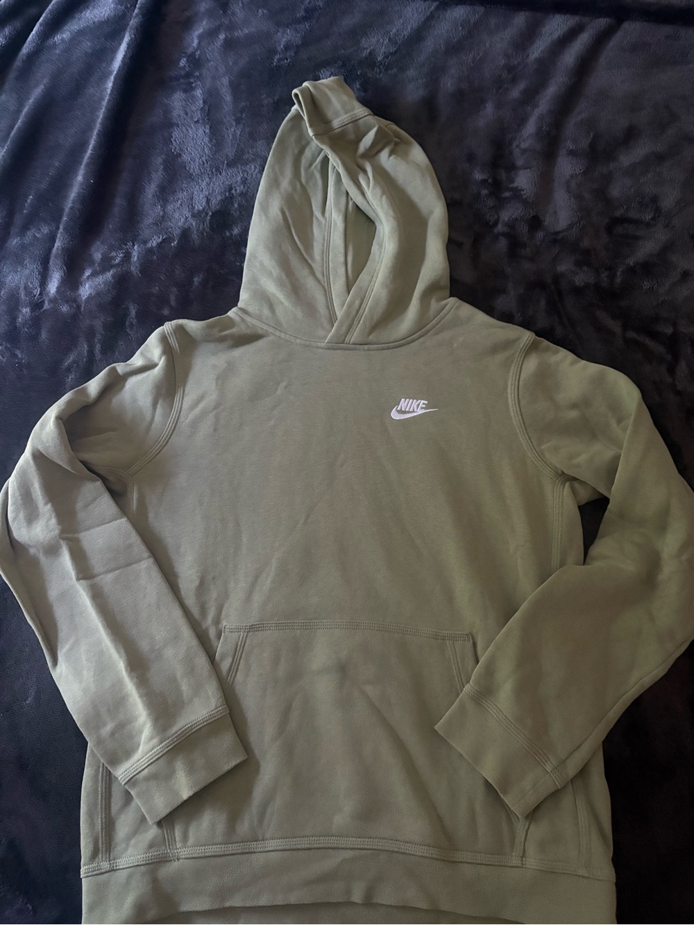 Nike kids Olive Green Pullover Hoodie